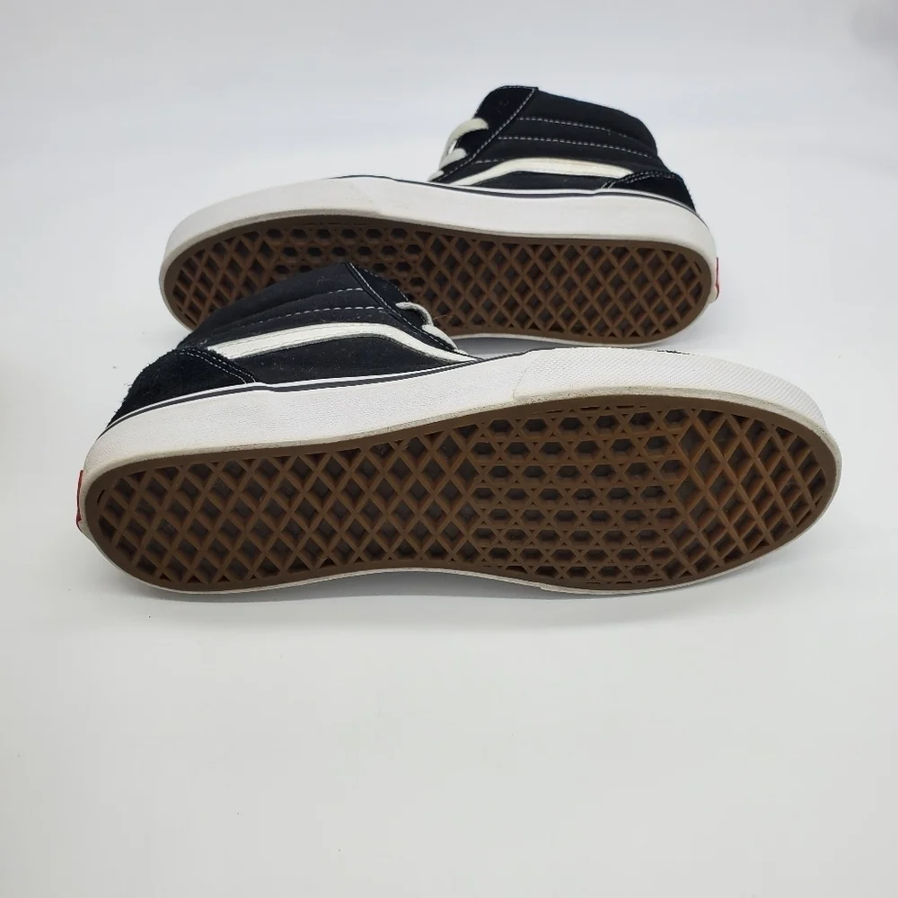 Vans Shoe Youth 7 Women 8.5 Skateboard SK8 HI Top Old Skool Platform Sneakers
